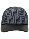 FF Jacquard Denim Ball Cap Dark Blue - FENDI - BALAAN 2