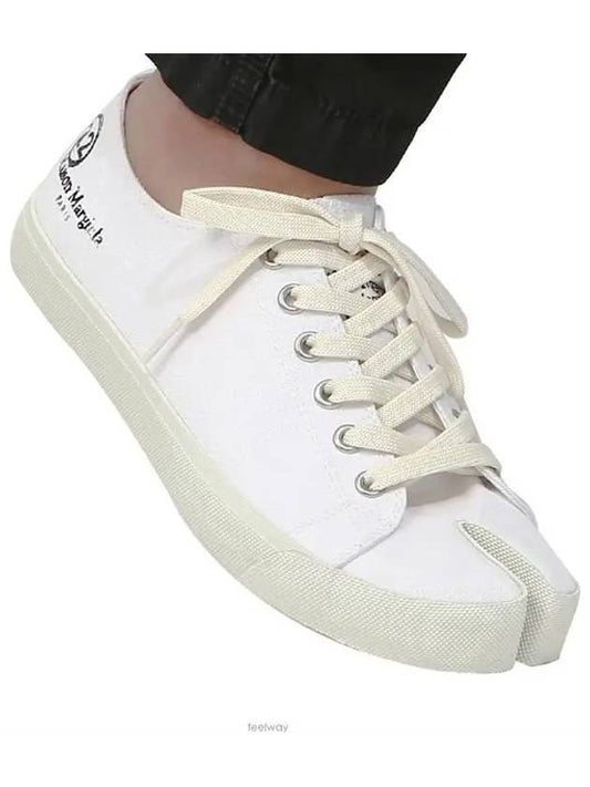 Tabi Canvas Low Top Sneakers White - MAISON MARGIELA - BALAAN 2