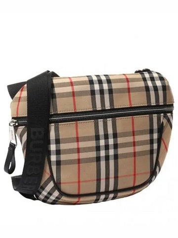 Vintage Check Bonding Cotton Arch Crossbody Bag Men s - BURBERRY - BALAAN 1