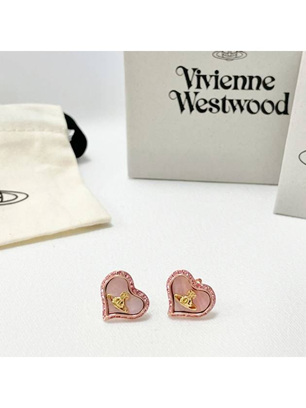 Petra Stud Earrings Rose Pink - VIVIENNE WESTWOOD - BALAAN 3