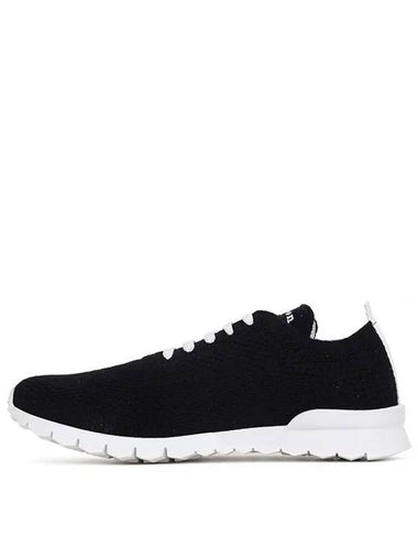 Fit Knit Low Top Sneakers Black - KITON - BALAAN 1