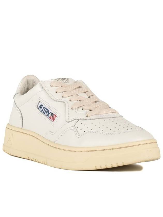 Medalist Leather Low Top Sneakers White - AUTRY - BALAAN 4