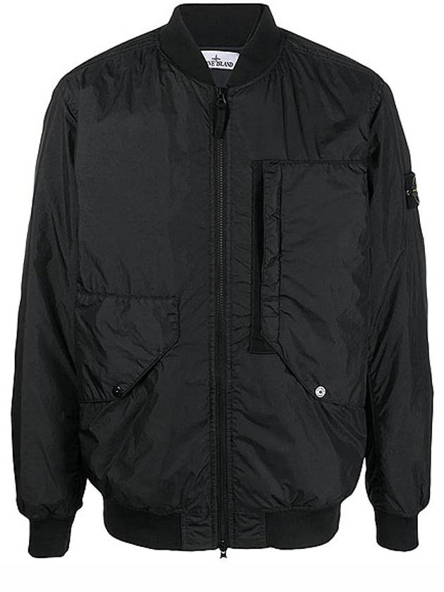 Garment Dyed Crinkle Reps Jacket Black - STONE ISLAND - BALAAN 2