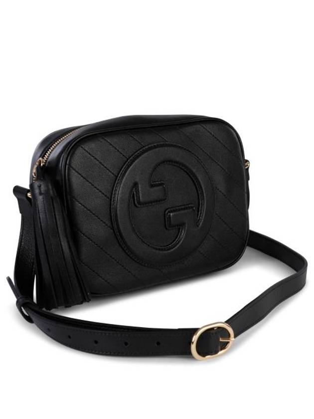 Blondie Small Leather Shoulder Bag Black - GUCCI - BALAAN 3