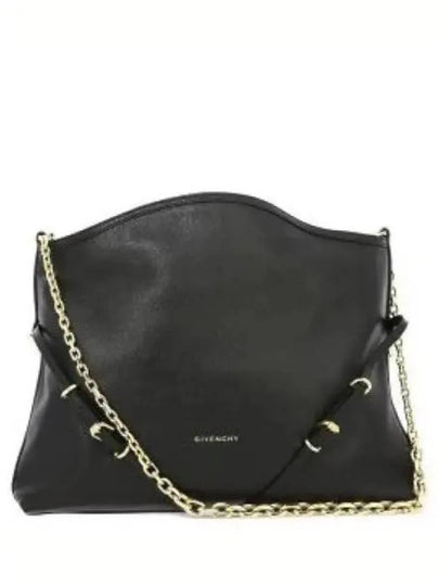 Voyou Chain Leather Shoulder Bag Black - GIVENCHY - BALAAN 2