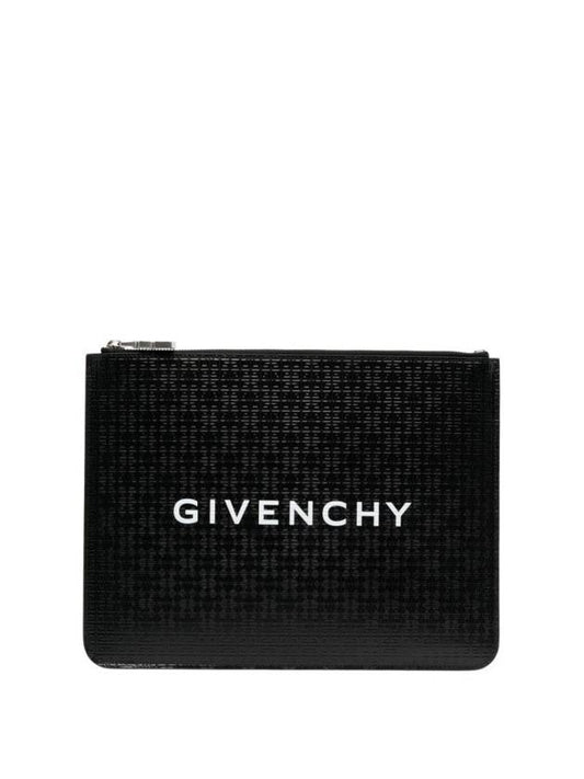 Signature Logo 4G Monogram Clutch Bag Black - GIVENCHY - BALAAN 2