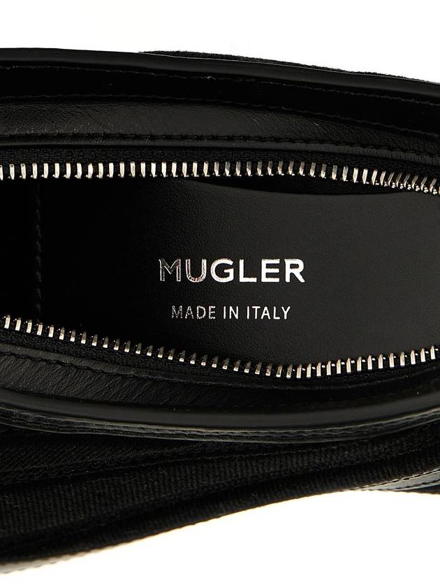 Mugler 'Small Denim Spiral Curve 01' Shoulder Bag - MUGLER - BALAAN 4