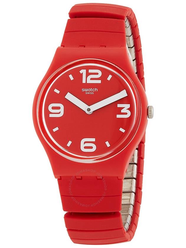 Swatch Pepeblu Quartz Red Dial Ladies Watch GR173A - SWATCH - BALAAN 1