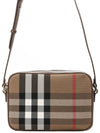 Checked Leather Camera Cross Bag Brown - BURBERRY - BALAAN 2