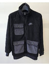 Sportswear Reversible Zip-up Jacket Black - NIKE - BALAAN 2