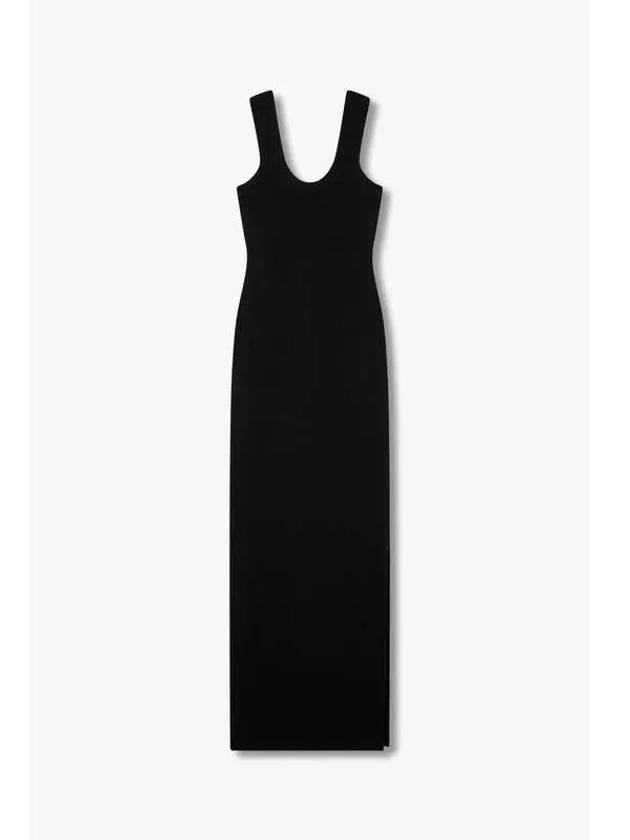 Ribbed Maxi Tank One Piece Black - ALEXANDER WANG - BALAAN 1