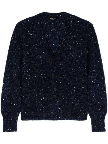 Mohair Cardigan Midnight Blue - FABIANA FILIPPI - BALAAN 1