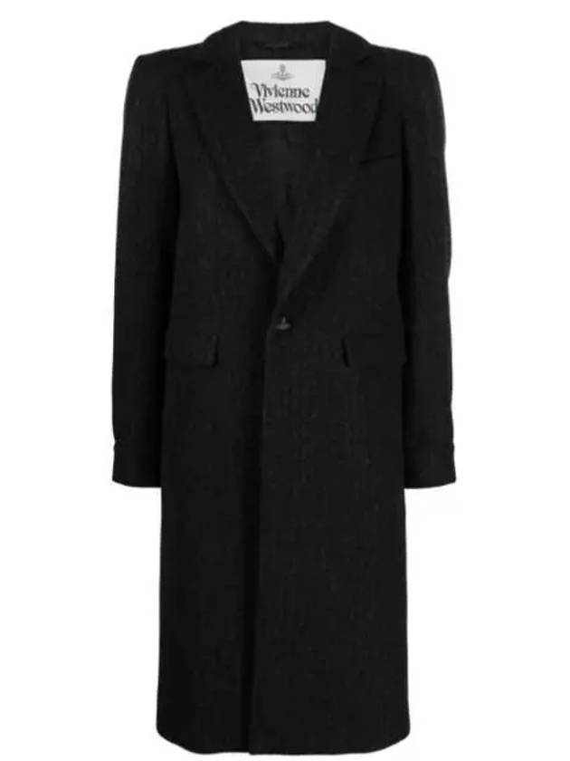 Sphere Embroidery Belt Single Coat Black - VIVIENNE WESTWOOD - BALAAN 2