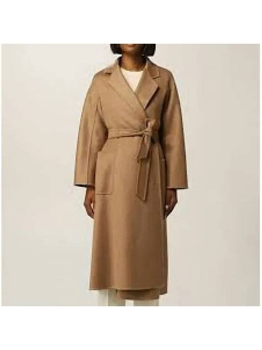 Women's Labbro Cashmere Long Single Coat Camel - MAX MARA - BALAAN 2