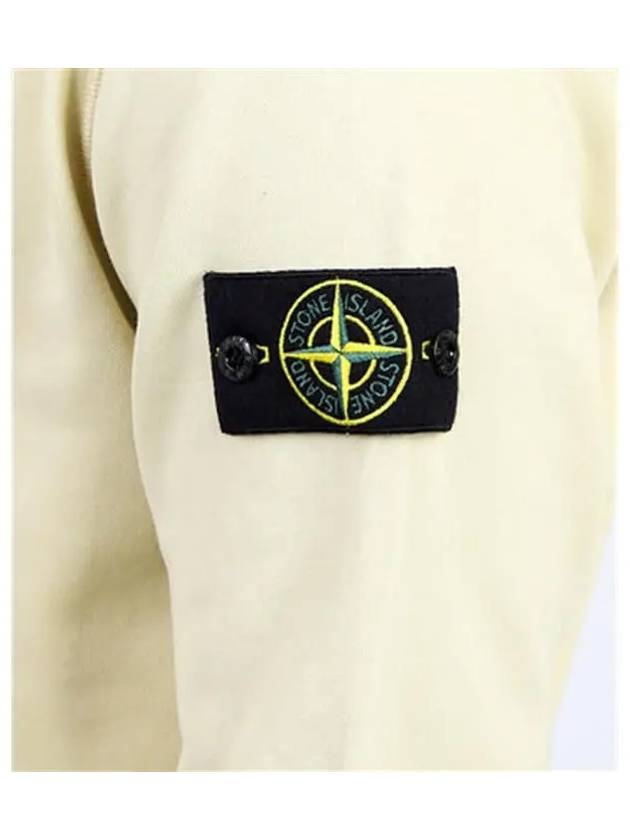 Wappen Patch Garment Dyed Sweatshirt Yellow - STONE ISLAND - BALAAN 4