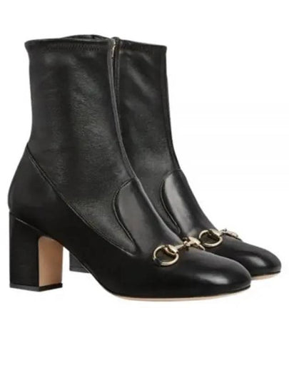 Women's Horsebit Ankle Boots Black - GUCCI - BALAAN 2