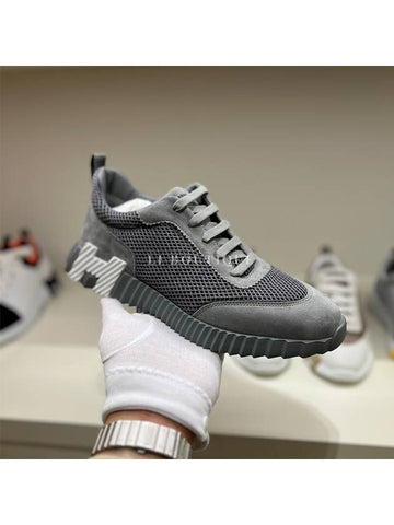 Bouncing Air Mesh Sneakers Gray - HERMES - BALAAN 1