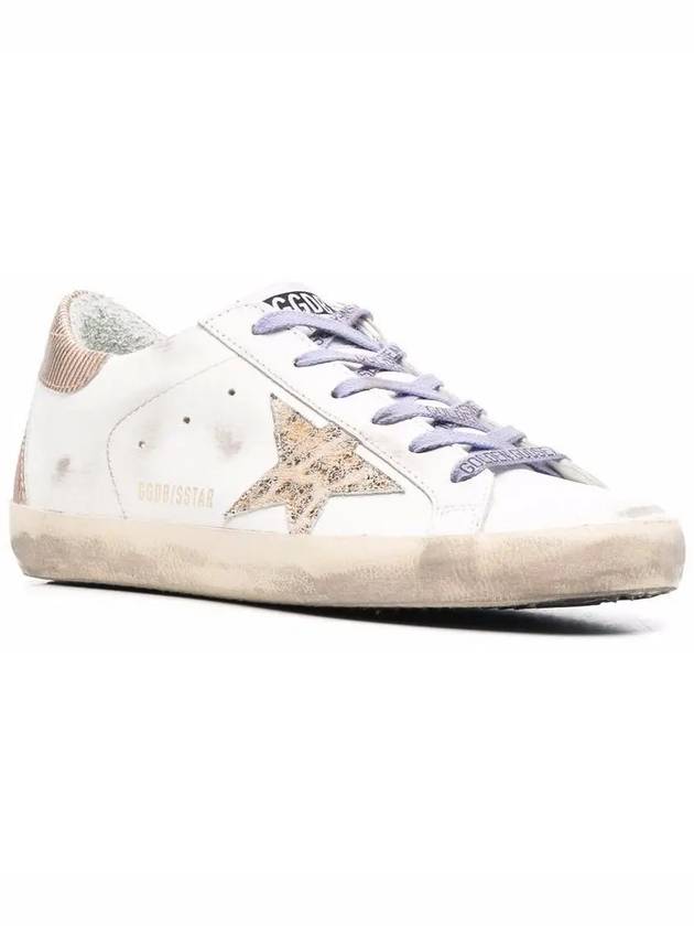 Superstar Leather Corduroy Low Top Sneakers Beige White - GOLDEN GOOSE - BALAAN 3