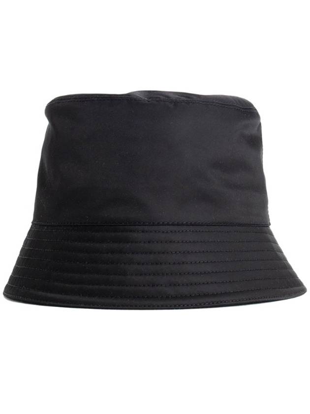 Triangle Logo Re-nylon Bucket Hat Black - PRADA - BALAAN 4