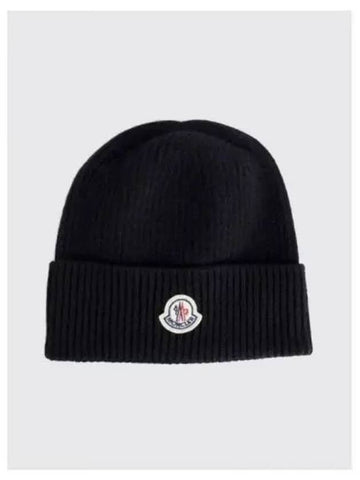 3B00063 M1900 750 Logo Patch Cashmere Beanie 987194 - MONCLER - BALAAN 1