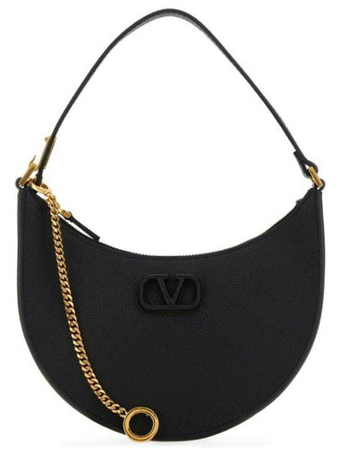 V Logo Signature Small Shoulder Bag Black - VALENTINO - BALAAN 1