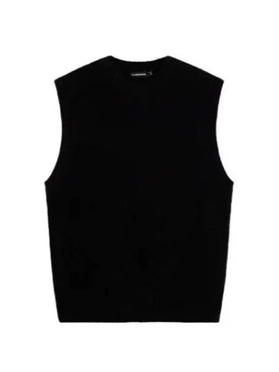 Men's Hardy Knitted Vest Black - J.LINDEBERG - BALAAN 2