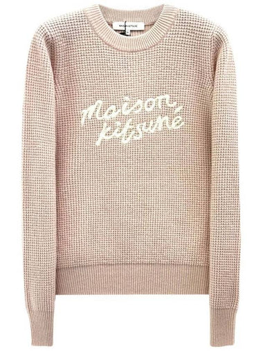 handwriting waffle women s knit LW00812 - MAISON KITSUNE - BALAAN 1