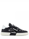 VL7N Logo Label Weaving Band Low Top Sneakers Black - VALENTINO - BALAAN 2