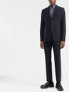 Men's Silk Long Sleeve Shirt Blue - FENDI - BALAAN 3