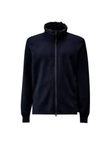 CP Company Cotton Double Mixed Zipped Hooded Cardigan 17CLKN016A 006599M 897 - CP COMPANY - BALAAN 1