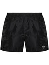 Logo Graffiti Swim Shorts Black - ALEXANDER MCQUEEN - BALAAN 1