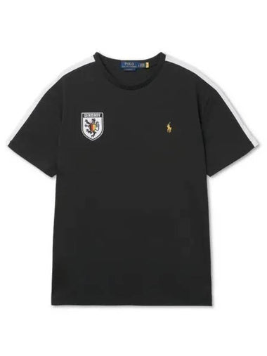 Classic fit Germany t shirt polo black - POLO RALPH LAUREN - BALAAN 1