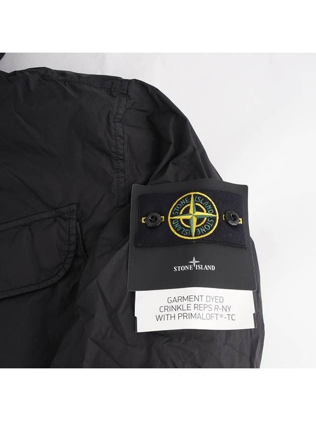 Wappen Patch Nylon Crinklips Hooded Jacket Black - STONE ISLAND - BALAAN 5