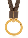 Intrecciato Lambskin Key Holder Brown - BOTTEGA VENETA - BALAAN 4