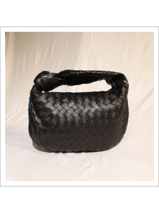 Teen Jodie Intrecciato Leather Tote Bag Black - BOTTEGA VENETA - BALAAN 2