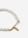 Pearl Metal Bracelet Cream Gold - SAINT LAURENT - BALAAN 5