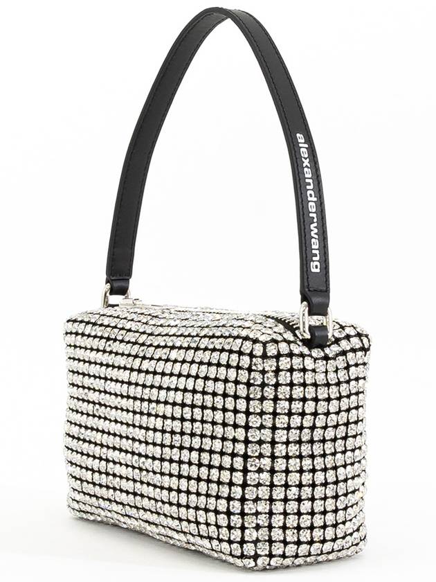 Heiress Crystal Mesh Pouch Bag Black White - ALEXANDER WANG - BALAAN 4