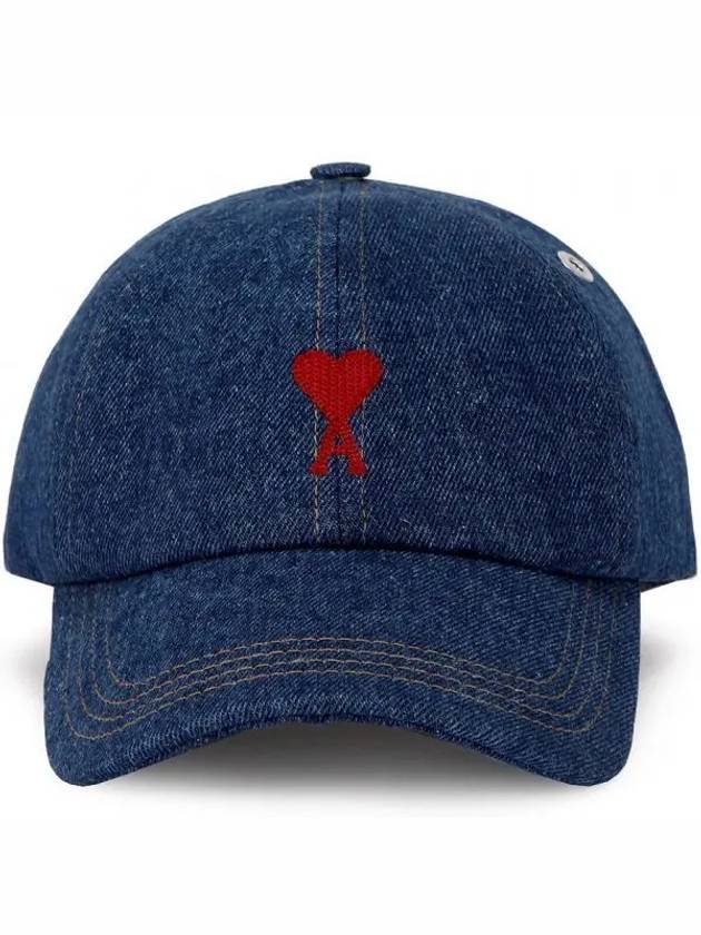 Logo Embroidered Ball Cap Blue - AMI - BALAAN 2