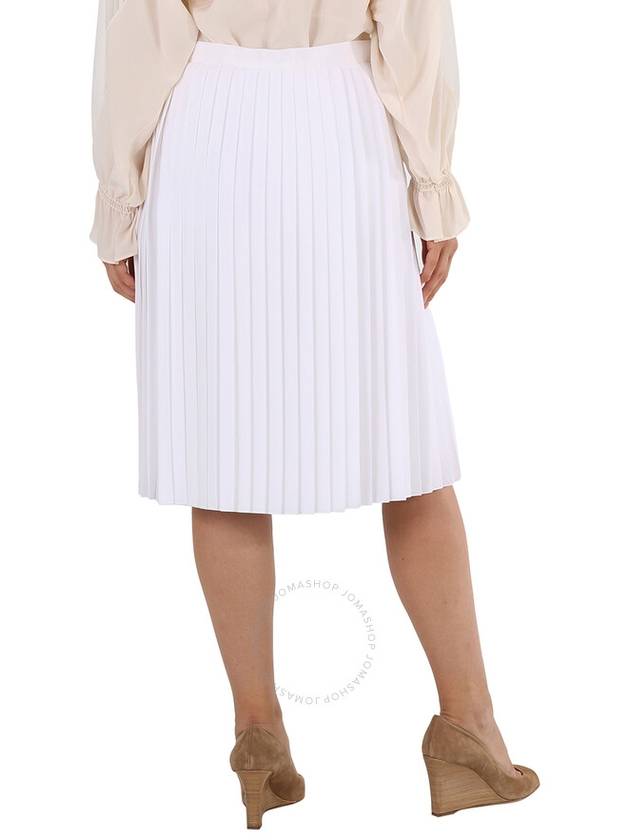 Women's Mini Pleated Skirt White - BURBERRY - BALAAN 4