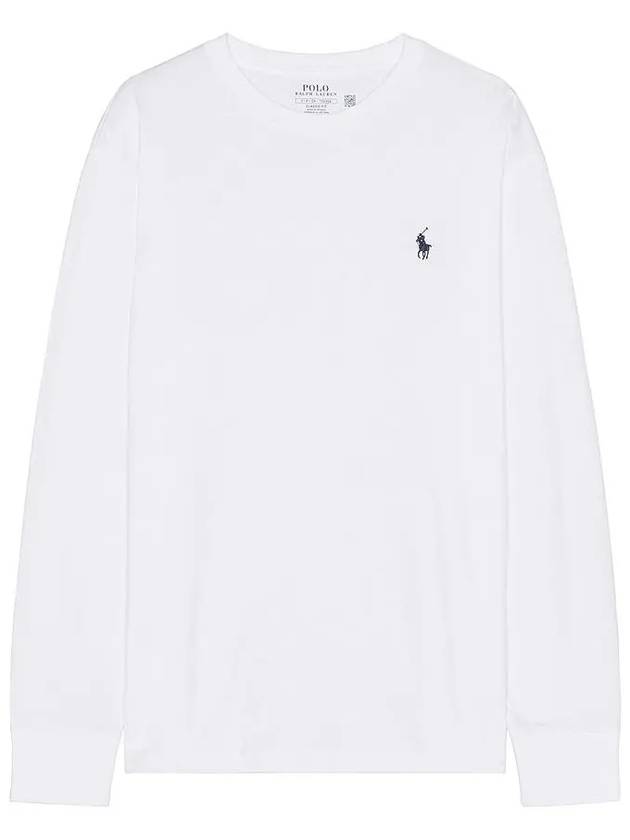 Embroidery Pony Classic Long Sleeve T-Shirt White - POLO RALPH LAUREN - BALAAN 3