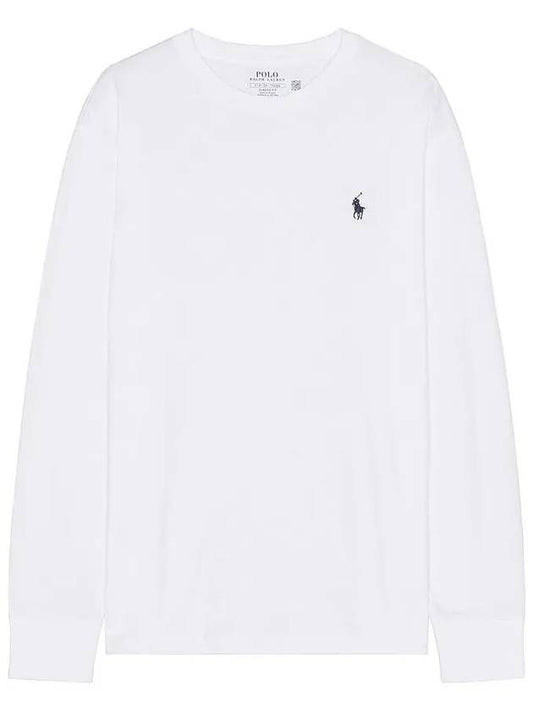 Embroidery Pony Classic Long Sleeve T-Shirt White - POLO RALPH LAUREN - BALAAN 2