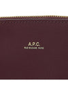 Sarah Clutch Bag Burgundy - A.P.C. - BALAAN 8