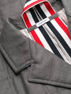 Super 120s Down Chesterfield Single Coat Grey - THOM BROWNE - BALAAN 7