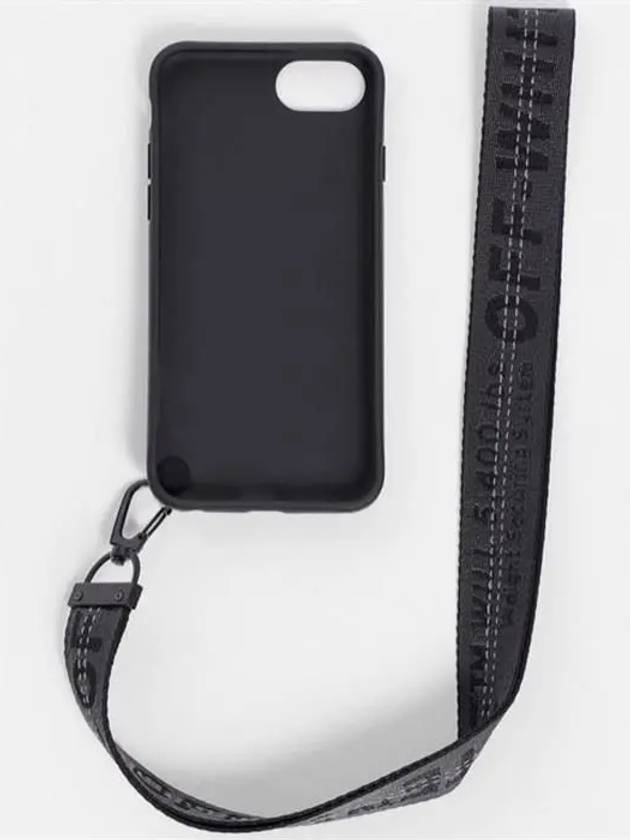 Daigonal Strap iPhone 8 Phone Case White Black - OFF WHITE - BALAAN 3