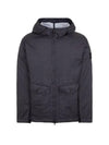 Membrana 3L TC Hooded Jacket Blue - STONE ISLAND - BALAAN 3