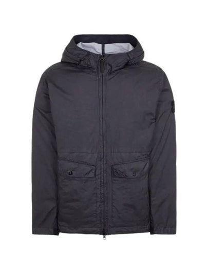 Membrana 3L TC Hooded Jacket Blue - STONE ISLAND - BALAAN 2