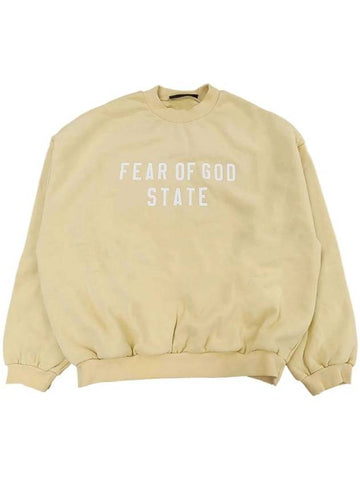 Essential Heavy Fleece Crewneck Sweatshirt Amber - FEAR OF GOD - BALAAN 1