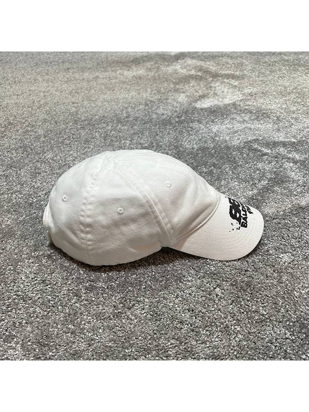 Hand Draw BB Icon Ball Cap White - BALENCIAGA - BALAAN 4