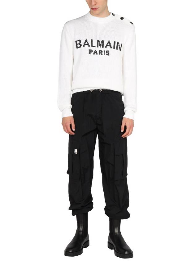 Logo Cargo Pants XH1OB116XB060PA B0040180656 - BALMAIN - BALAAN 3