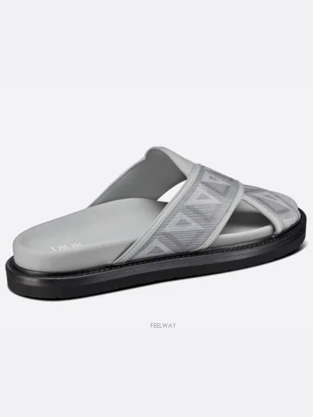 Aqua CD Diamond Sandals Grey - DIOR - BALAAN 7